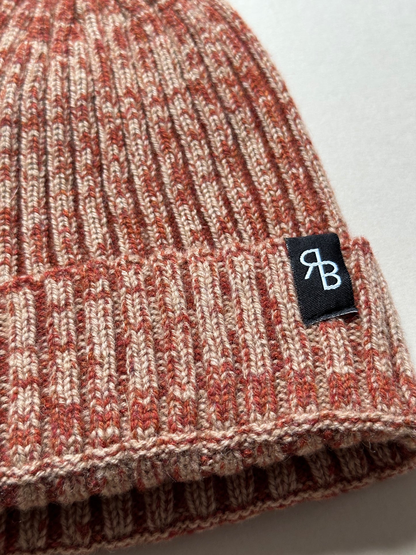 Rove Knitted Beanie in Burgundy