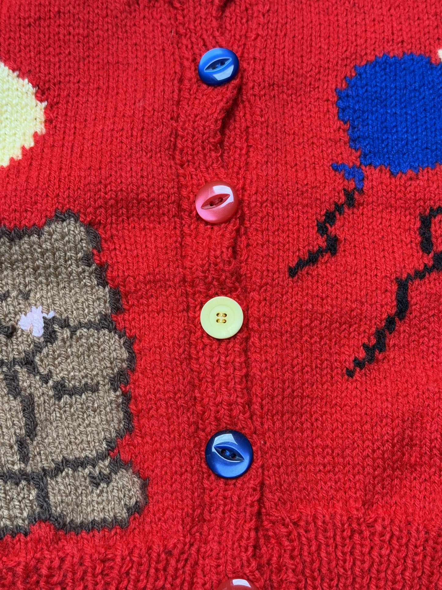 Hand Knitted Forever Friend's Cardigan Best Fit 1-2 Years