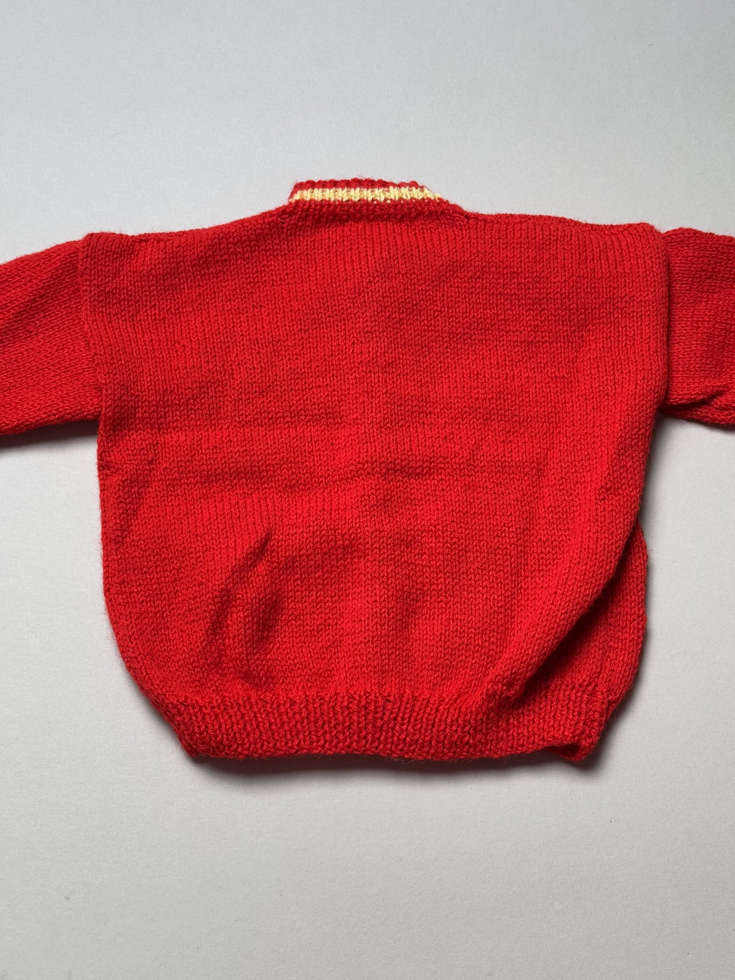 Hand Knitted Forever Friend's Cardigan Best Fit 1-2 Years