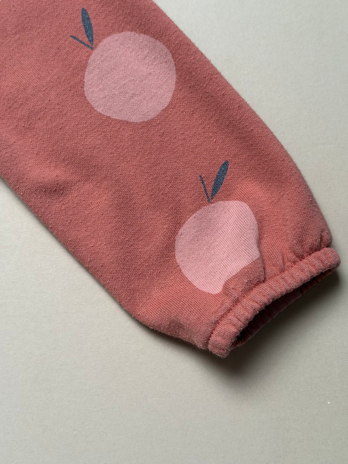 Asda George Rust Apple Printed Cotton Long Sleeved Sweat Dress in 7-8 Years