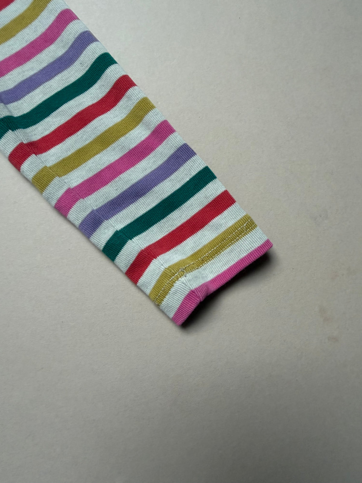 Boden Multicoloured Rainbow Striped Long Sleeved Roll Neck Top in 3-4 Years