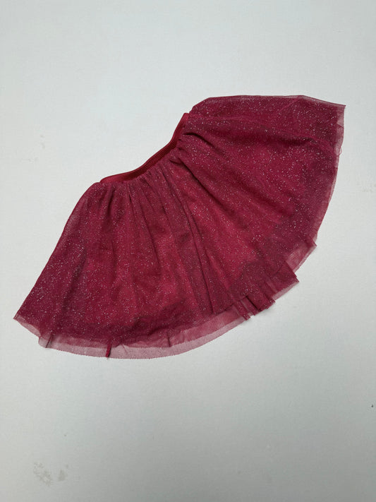 Zara Sparkly Burgundy Red Tutu Skirt in 12-18 Months