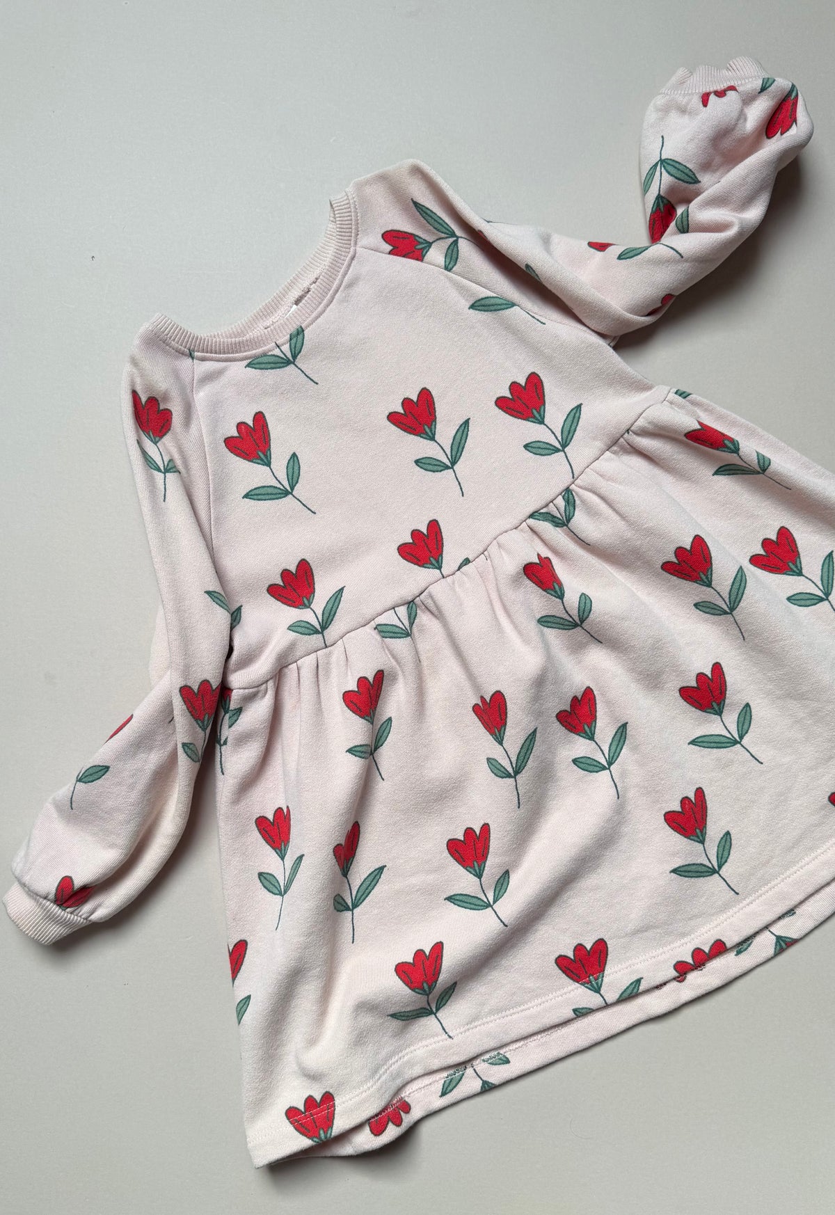 Next Bold Tulip Printed Sweat Dress in 3-4 Years