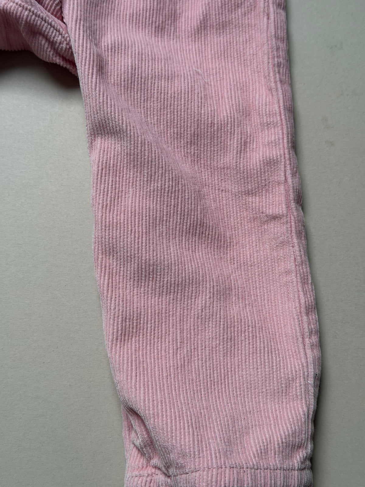 Marks & Spencer Light Pink Corduroy Dungarees With Heart Pocket in 18-24 Months