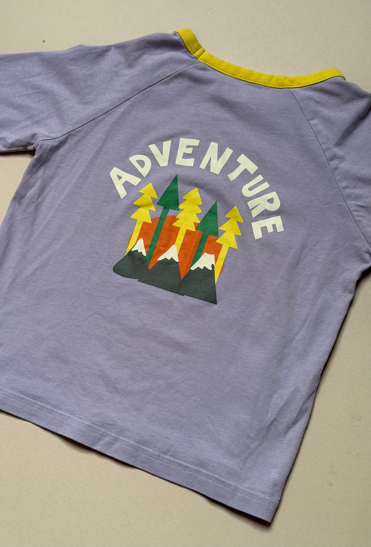 John Lewis Lilac Purple ‘Adventure’ Long Sleeved Cotton T-Shirt in 7 Years