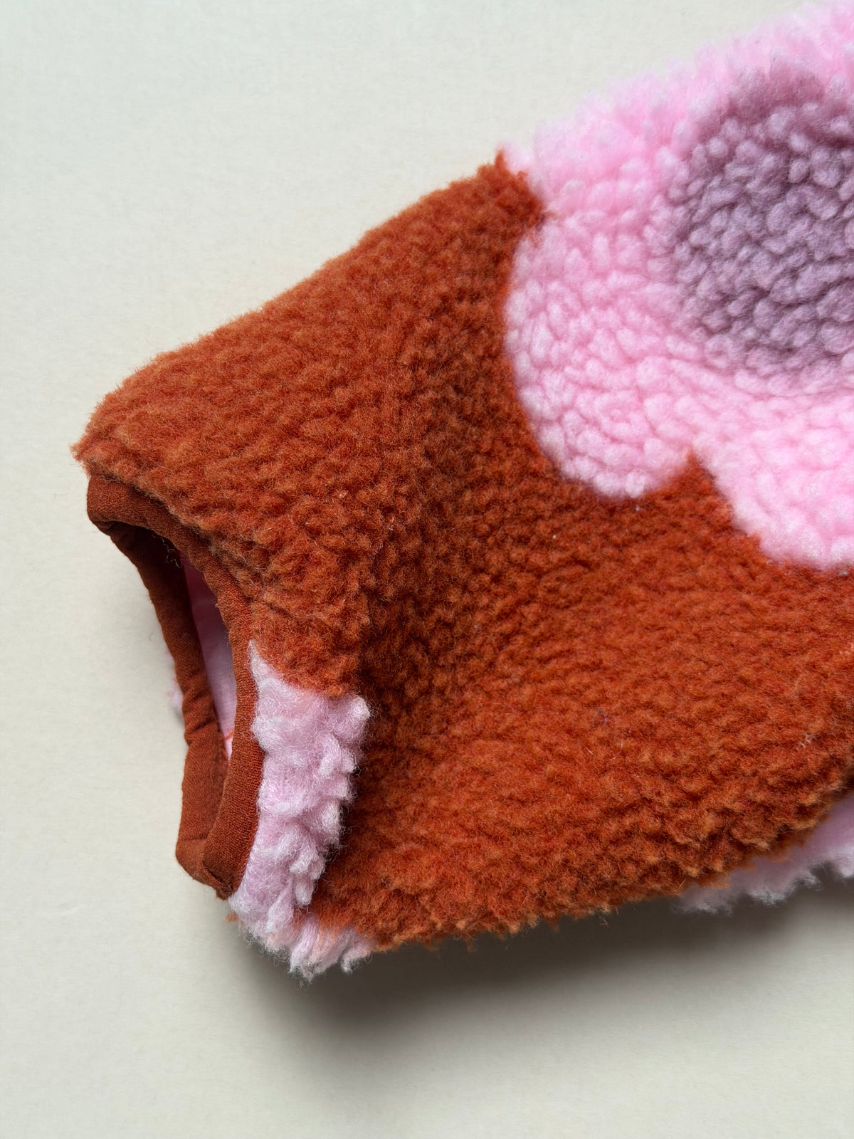 Next Rust & Pink Bold Floral Fleece Zip Up Hooded Jacket in 18-24 Months