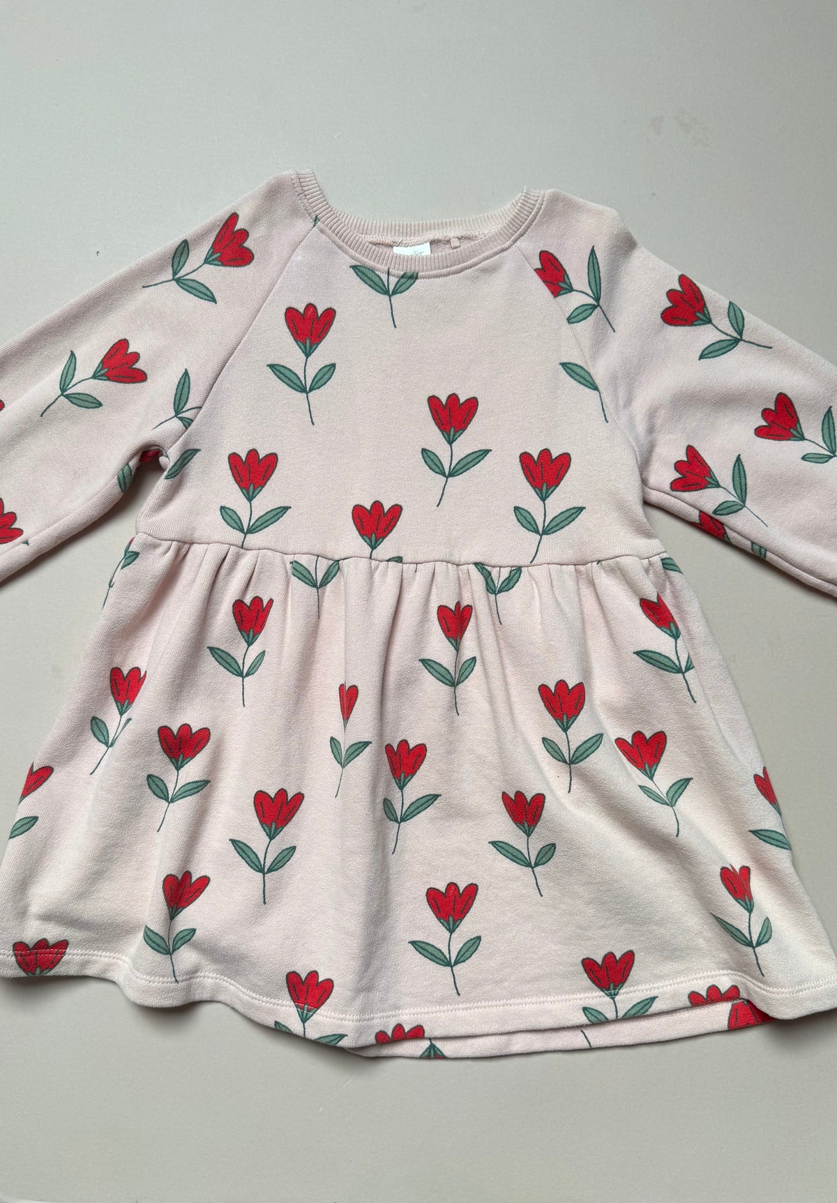 Next Bold Tulip Printed Sweat Dress in 3-4 Years