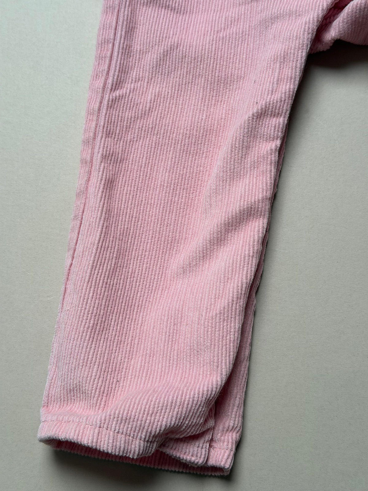 Marks & Spencer Light Pink Corduroy Dungarees With Heart Pocket in 18-24 Months