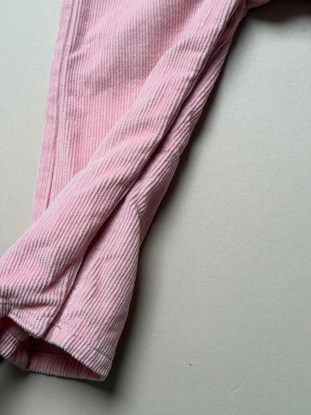 Marks & Spencer Light Pink Corduroy Dungarees With Heart Pocket in 18-24 Months
