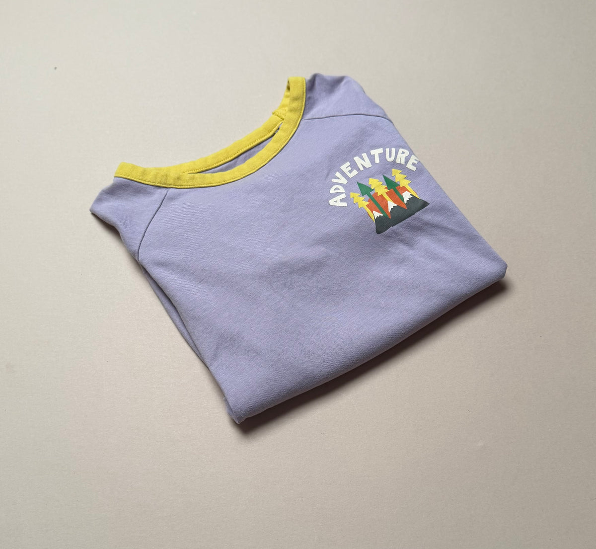 John Lewis Lilac Purple ‘Adventure’ Long Sleeved Cotton T-Shirt in 7 Years