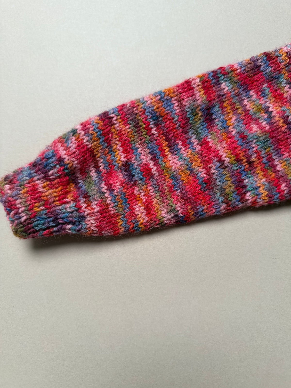 Handknitted Acrylic Multicoloured V-Neck Cardigan Best Fit 4-5 Years