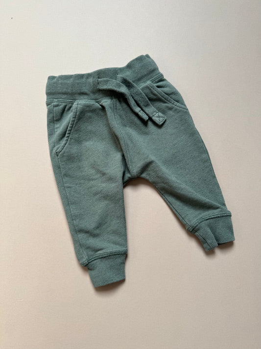 Next Green Cotton Jogging Bottoms in 3-6 Months