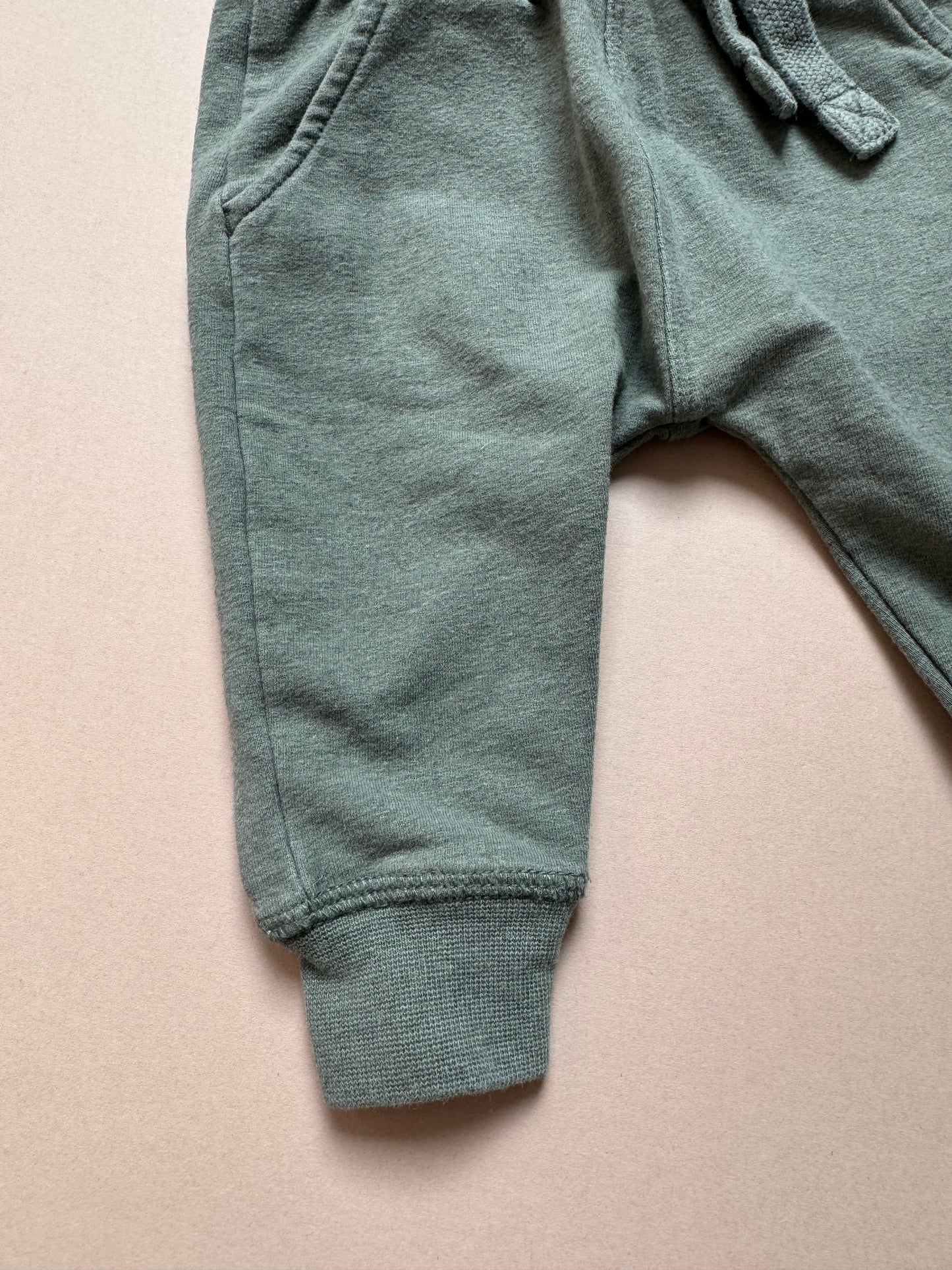 Next Green Cotton Jogging Bottoms in 3-6 Months