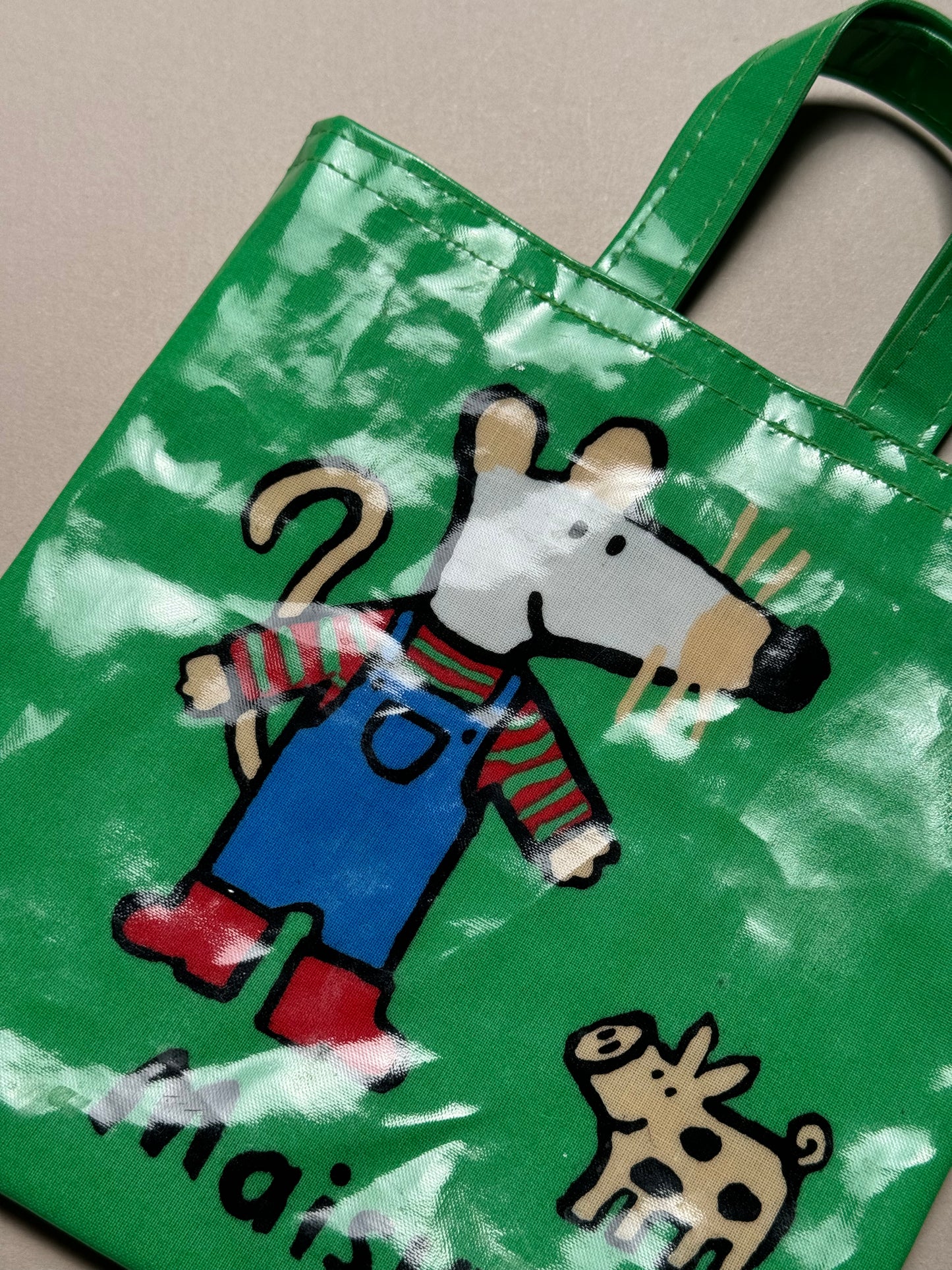 Vintage Maisy Mouse Oil Cloth Bag