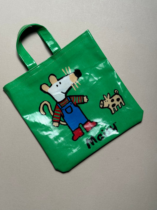 Vintage Maisy Mouse Oil Cloth Bag