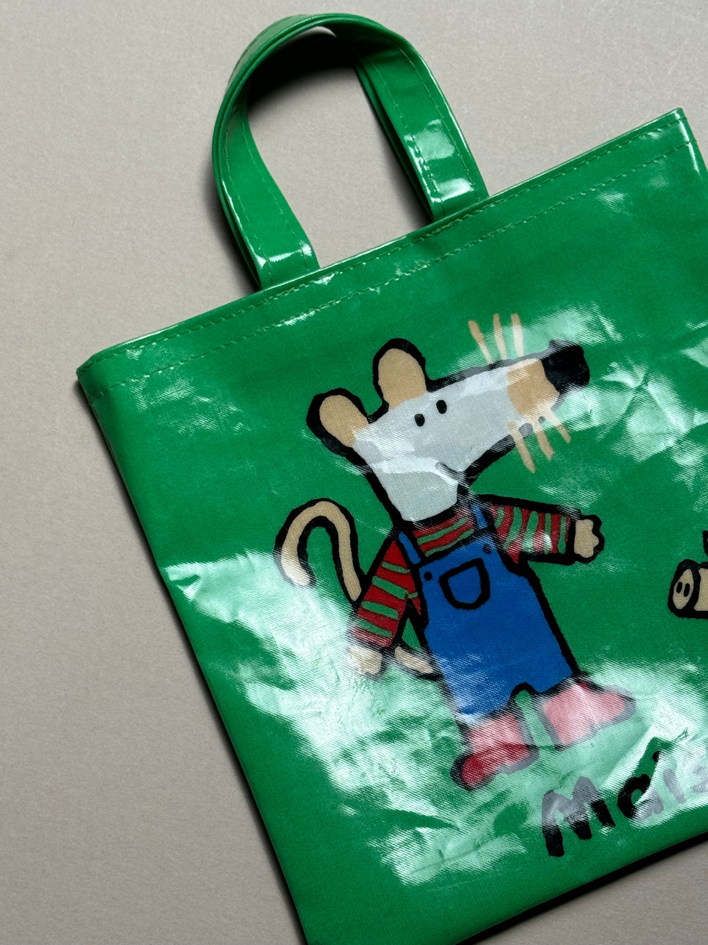 Vintage Maisy Mouse Oil Cloth Bag