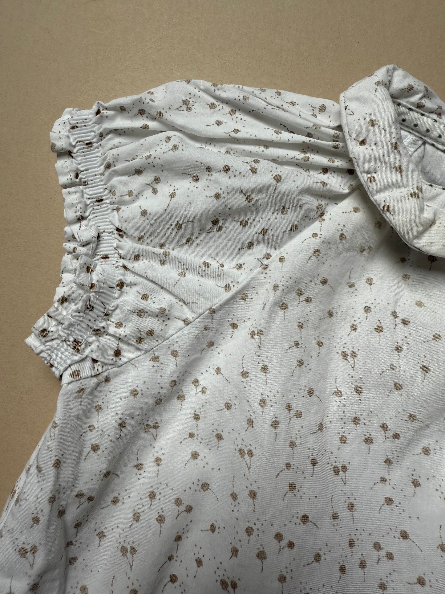 Petit Bateau Cotton Peter Pan Collar Dress in 3-6 Months