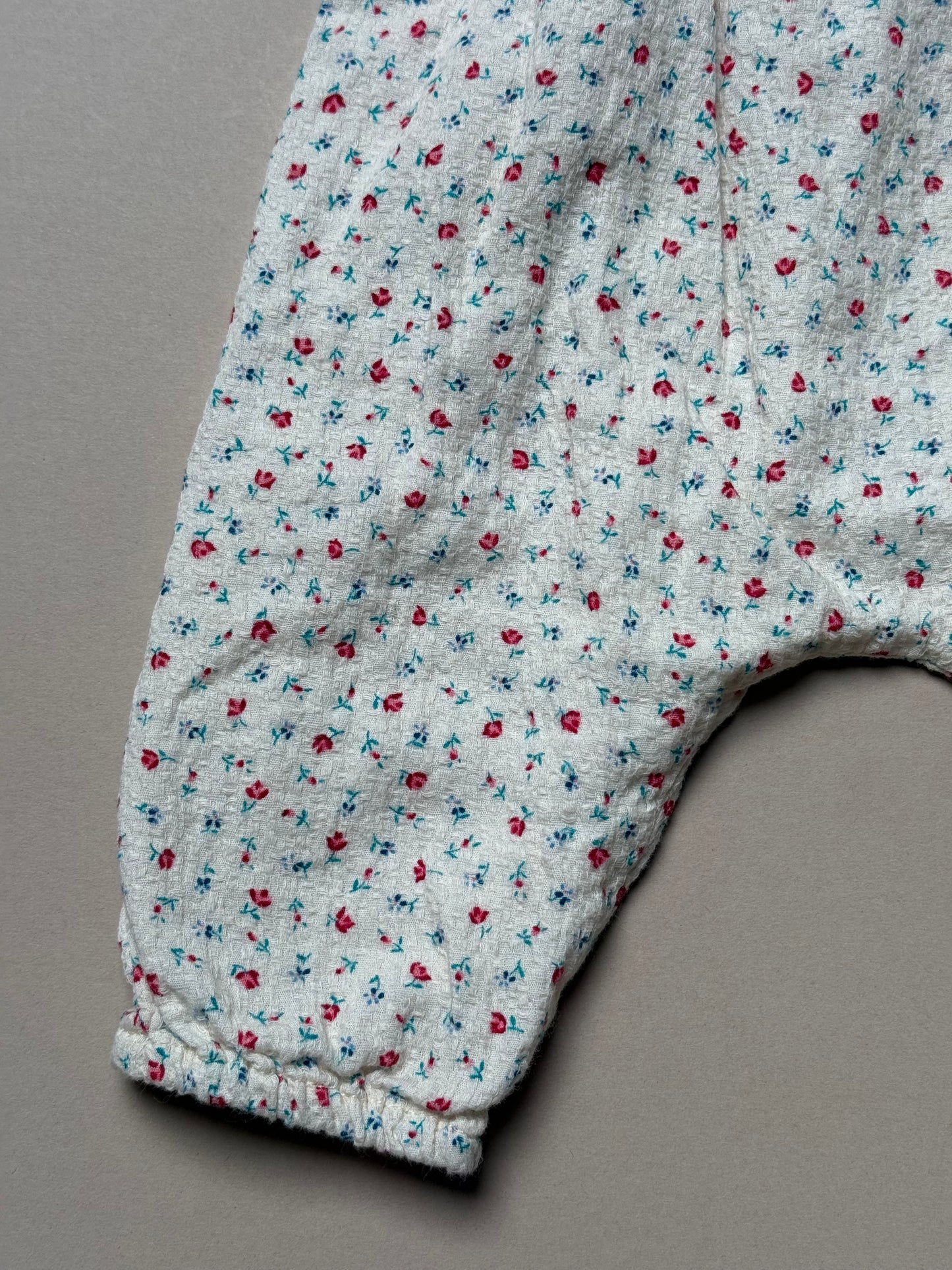 Zara Lightweight Floral Dungarees in 1-3 Months