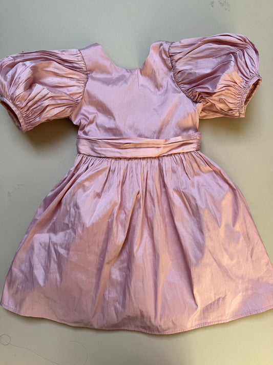 Next Pink Puffed Shoulder Occassion Dress in 2-3 Years