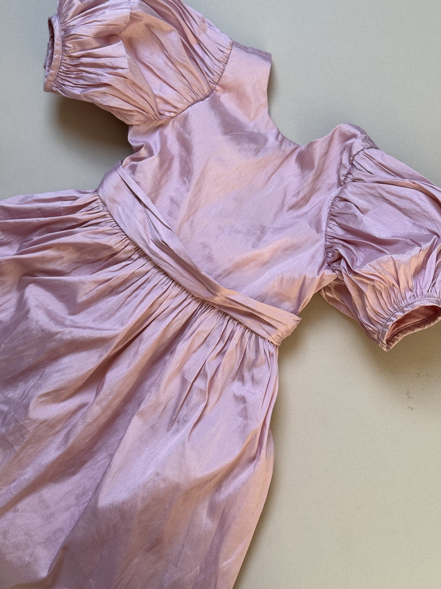 Next Pink Puffed Shoulder Occassion Dress in 2-3 Years