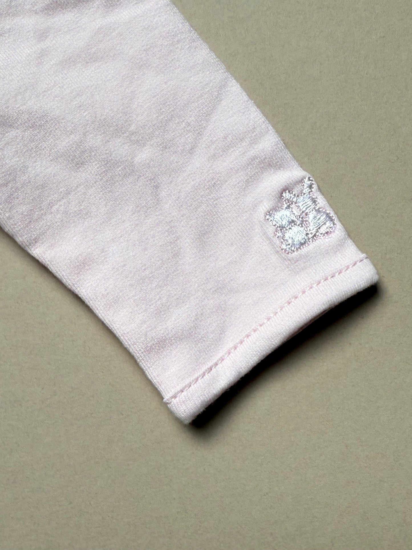 Emile et Rose Pink Rose Bud Long Sleeved Onesie in 0-1 Month