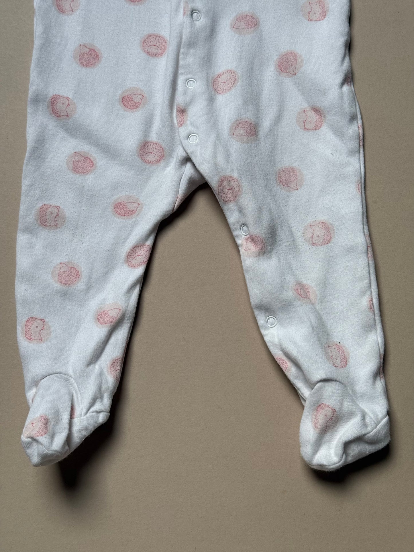 Zara Hedgehog Printed Long Sleeved Onesie in 3-6 Months