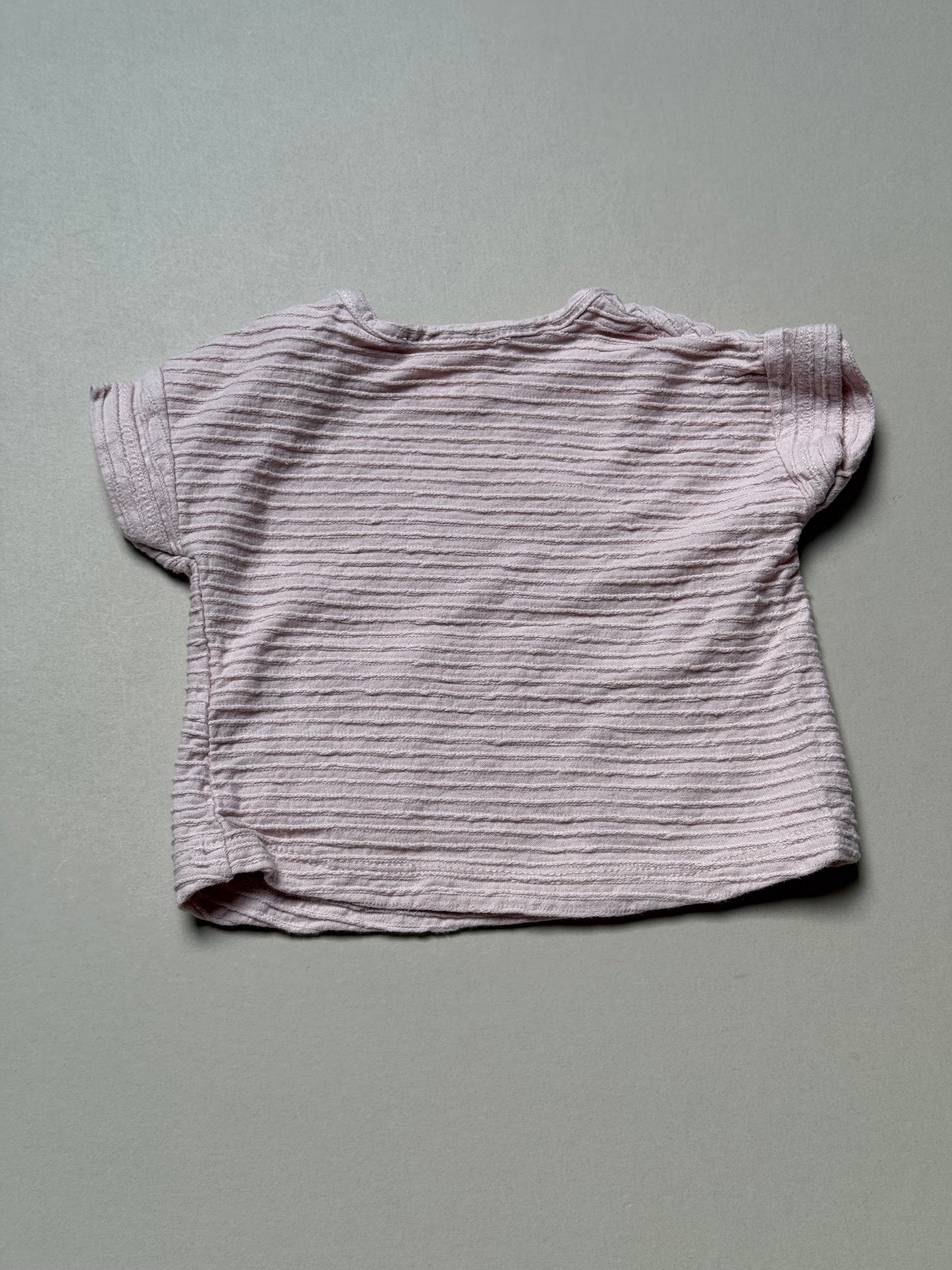 Zara Pink Ribbed Summer Set in 1-3 Months