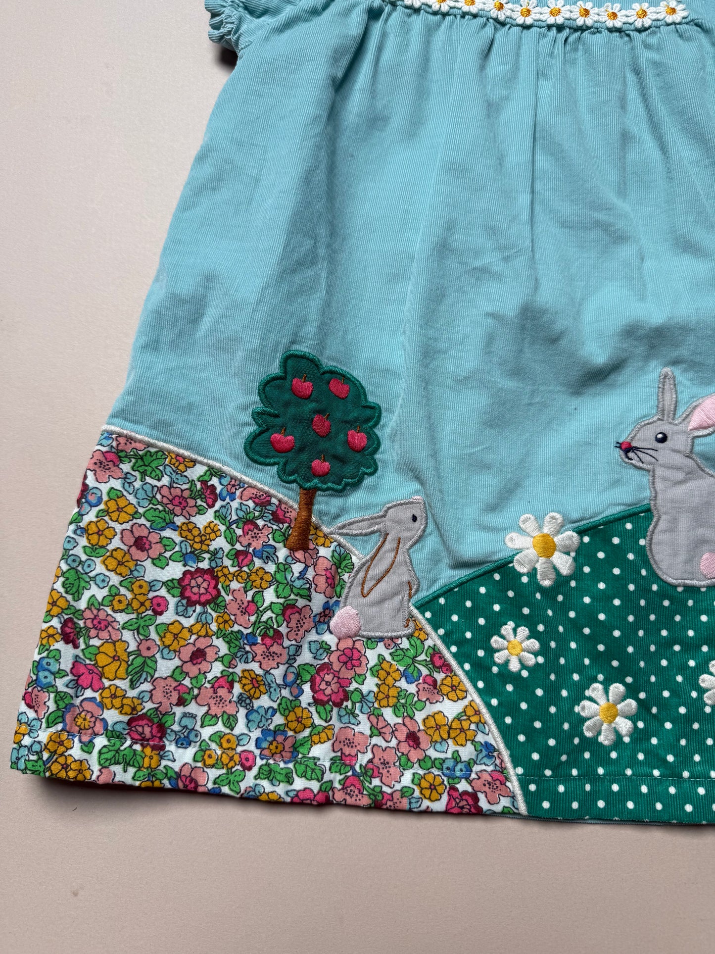 Boden Corduroy Spring Puffed Sleeved Dress in 12-18 Months
