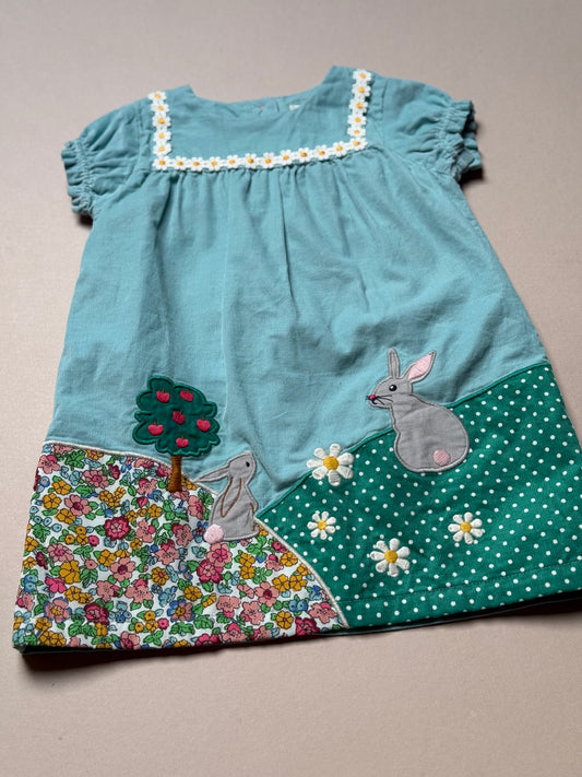 Boden Corduroy Spring Puffed Sleeved Dress in 12-18 Months