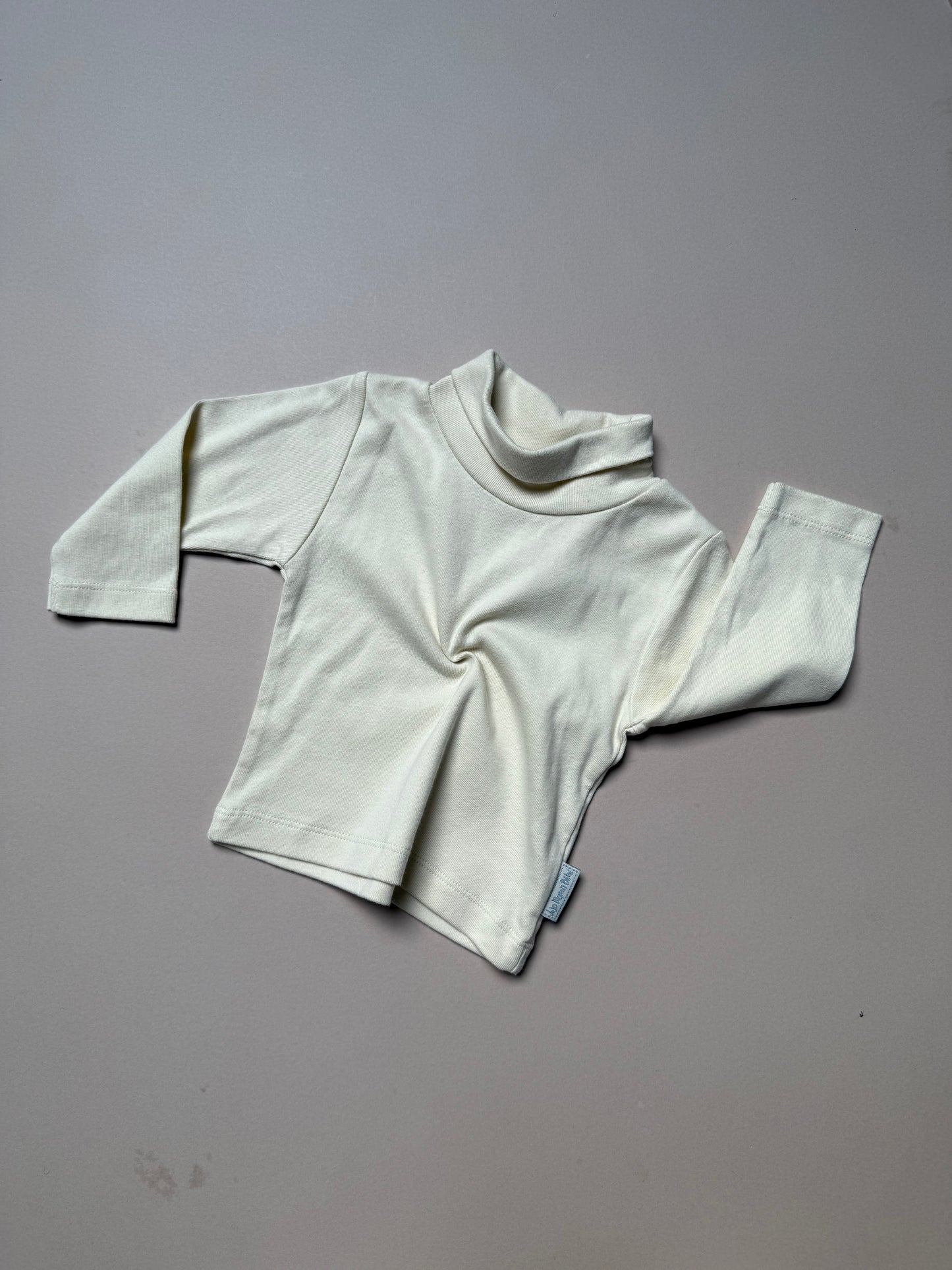 JoJo Maman Bebe Cream Roll Neck in 6-12 Months