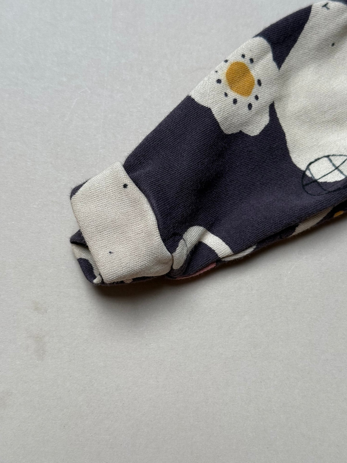 Next Charcoal Grey Bunny Long Sleeved Onesie in 6-9 Months