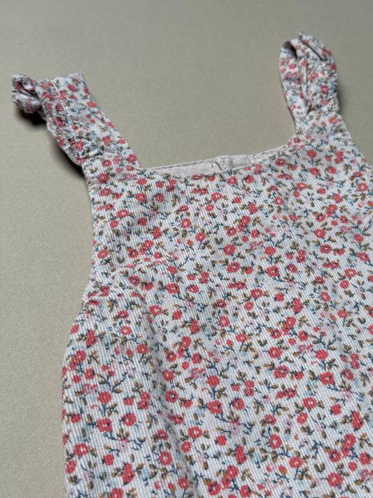 Next Floral Corduroy Dungarees in 3-6 Months