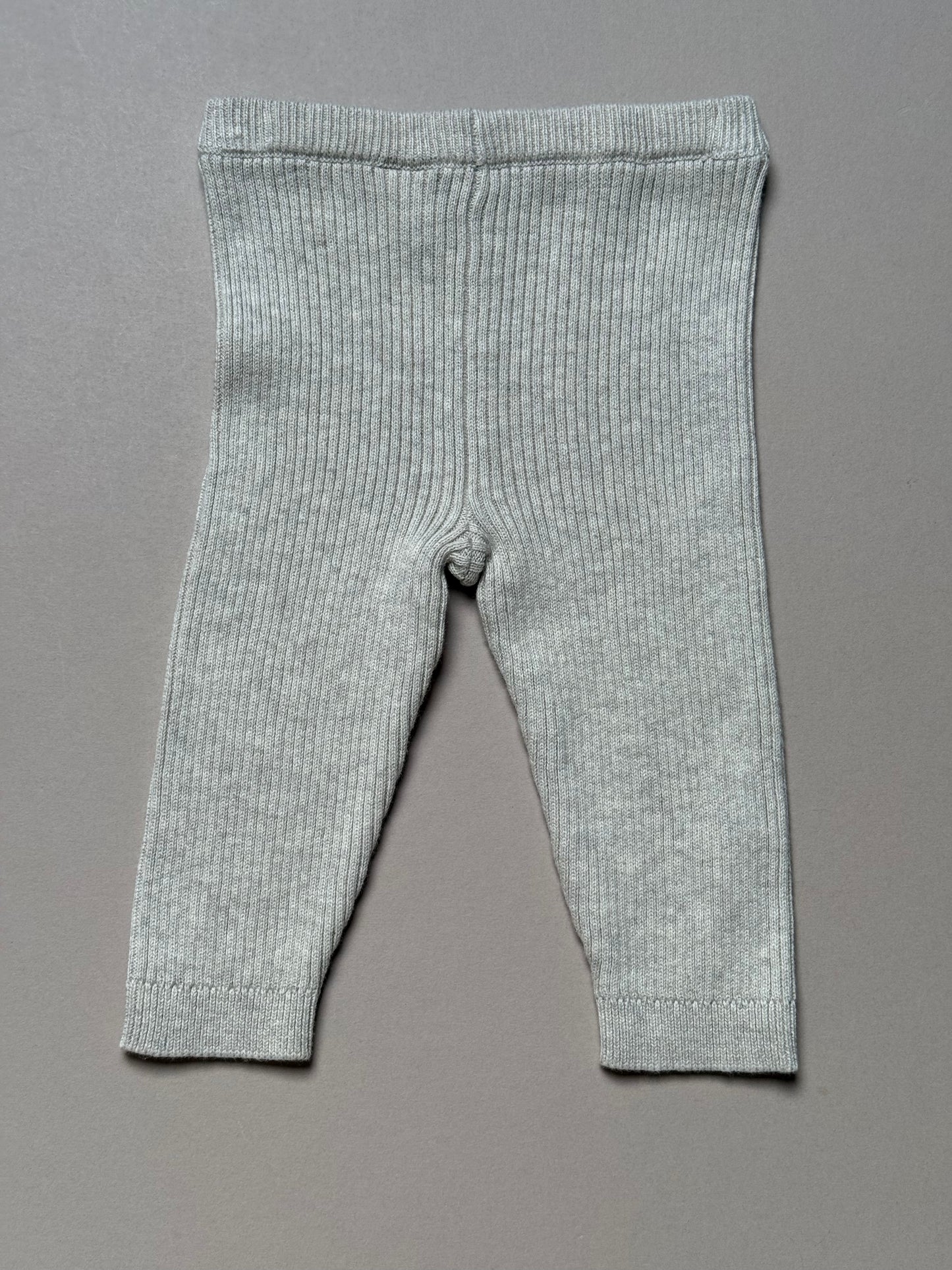 F&F Oatmeal Ribbed Thick Leggings in Up to 3 Months