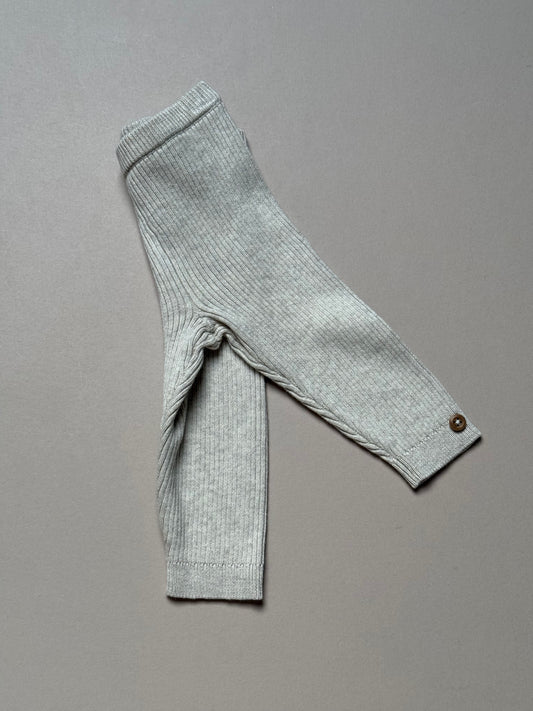 F&F Oatmeal Ribbed Thick Leggings in Up to 3 Months