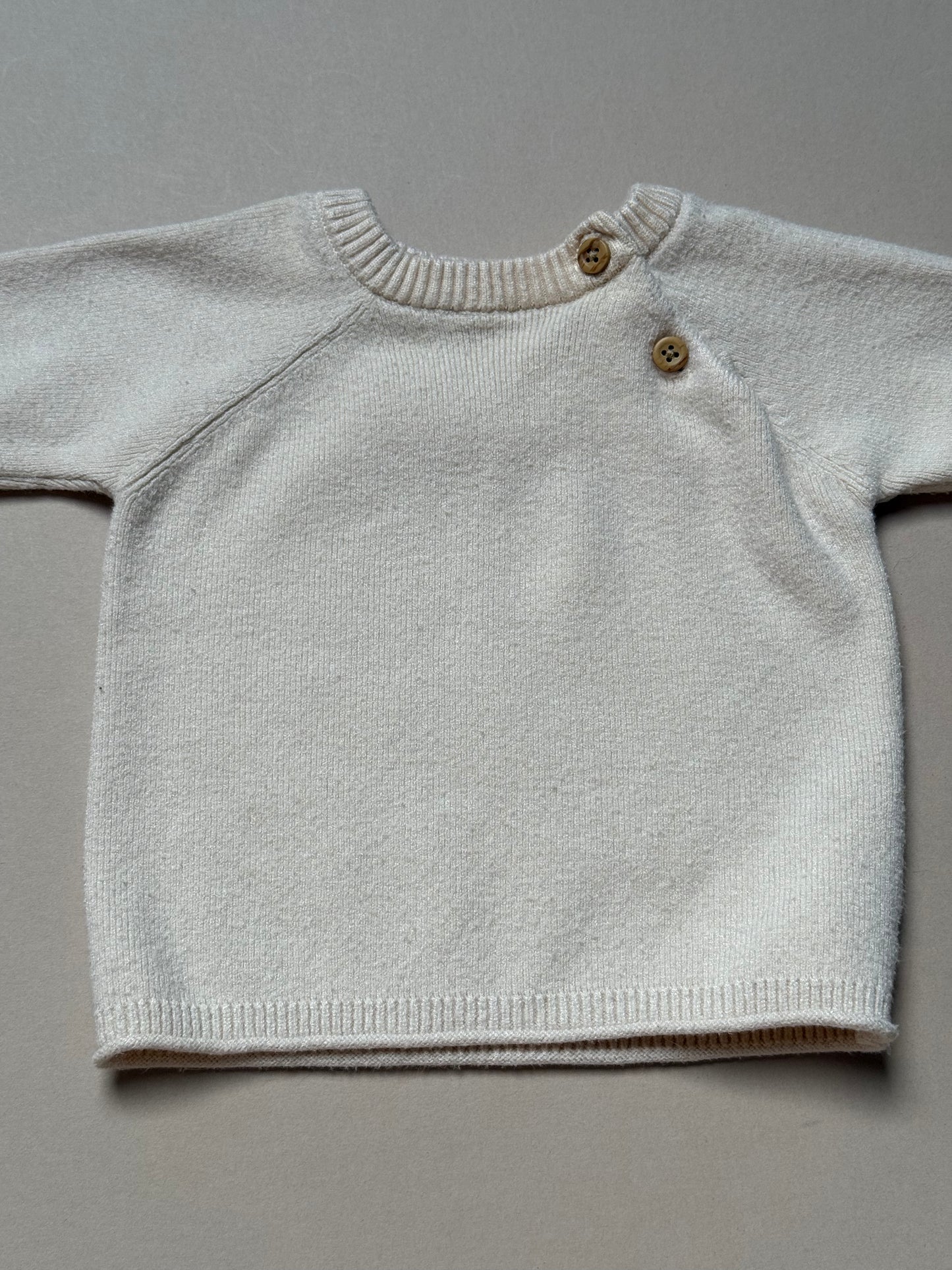 F&F Cream Knitted Set in Newborn