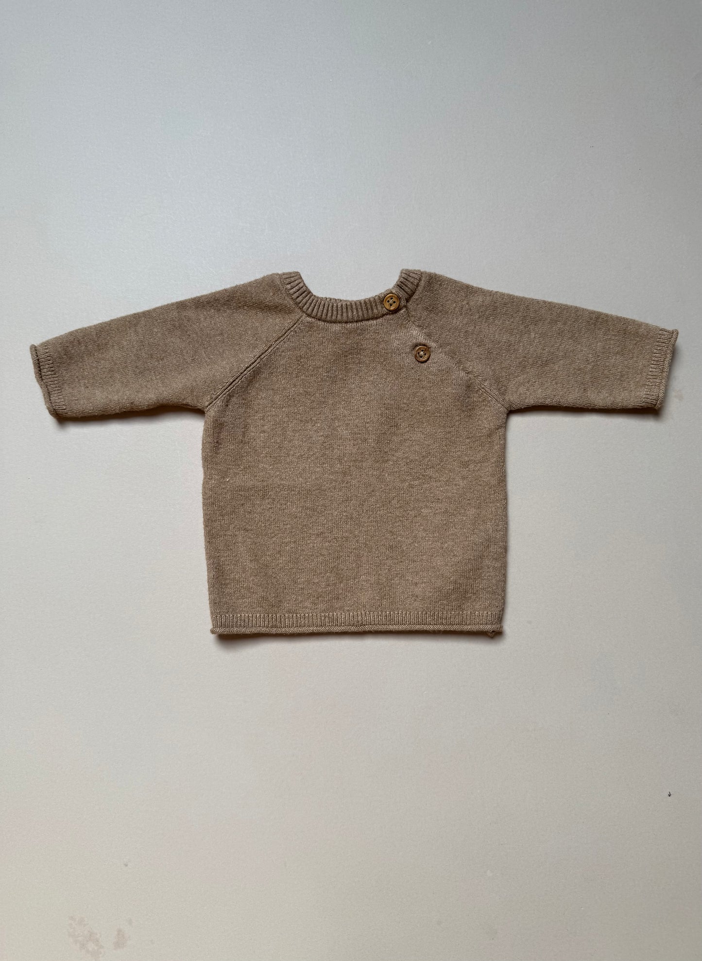 F&F Brown Soft Knitted Set in Newborn