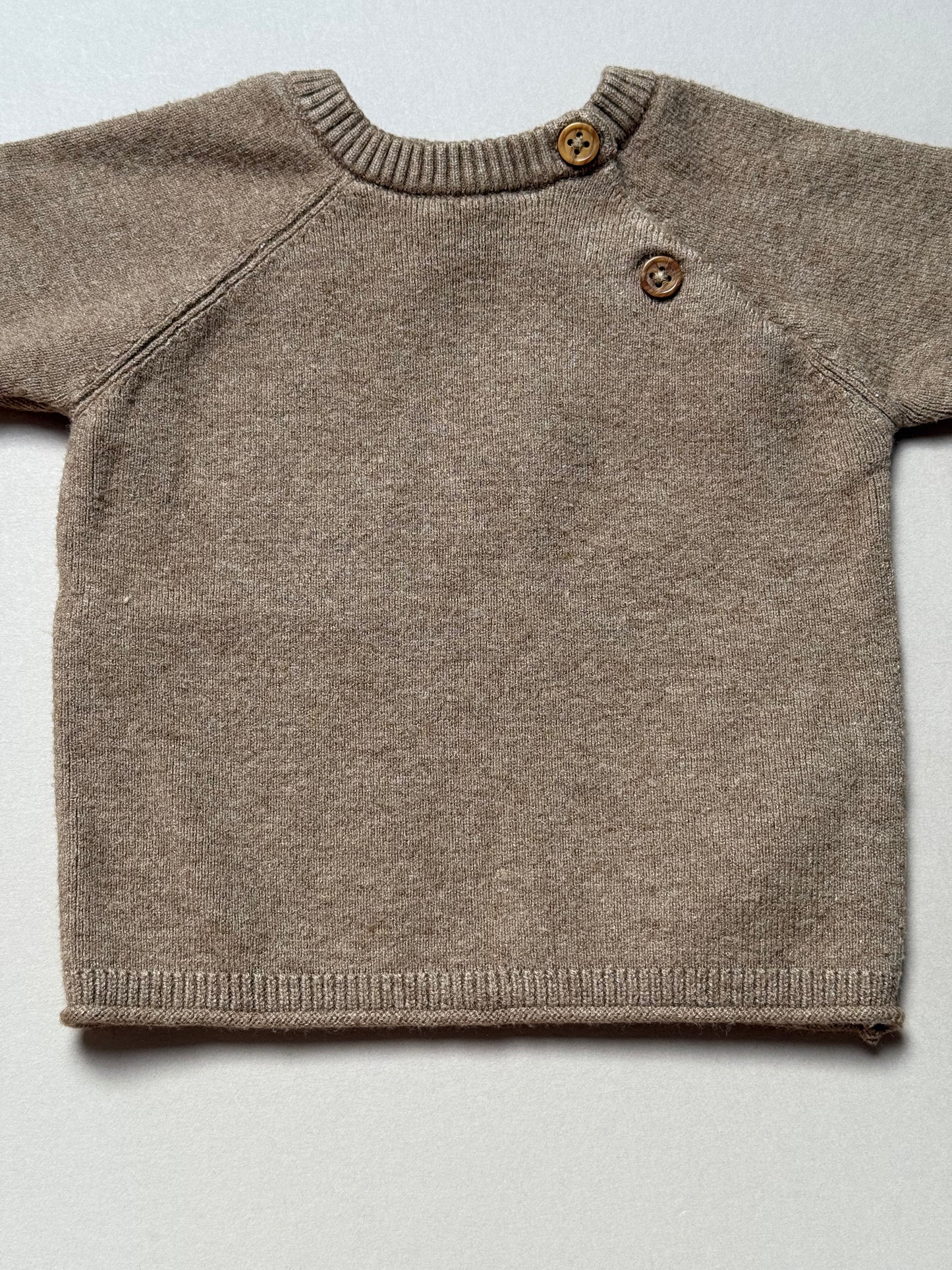 F&F Brown Soft Knitted Set in Newborn