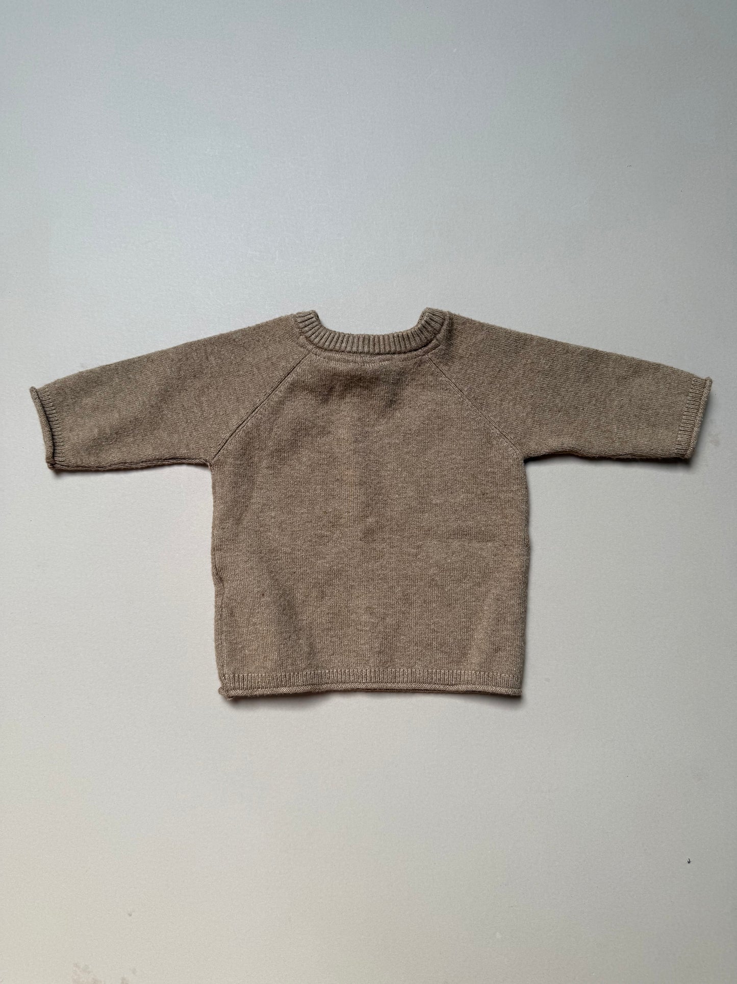 F&F Brown Soft Knitted Set in Newborn