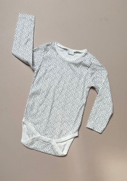 Next Long Sleeved Polka Dot Vest in 18-24 Months