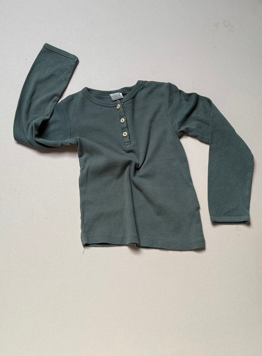 H&M Teal Basic Long Sleeved Tee in 12-18 Months