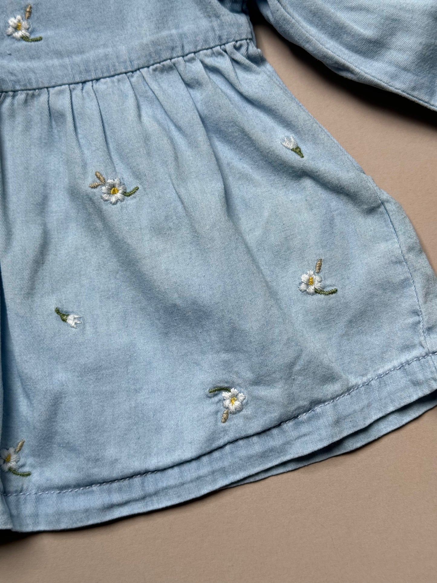 George Daisy Embroidered Ruffled Blouse in 9-12 Months
