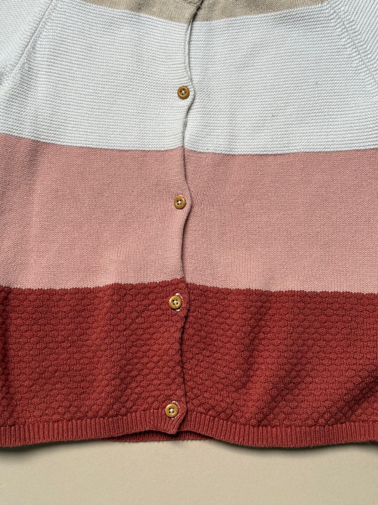 H&M Block Coloured Thin Cardigan in 6-8 Years