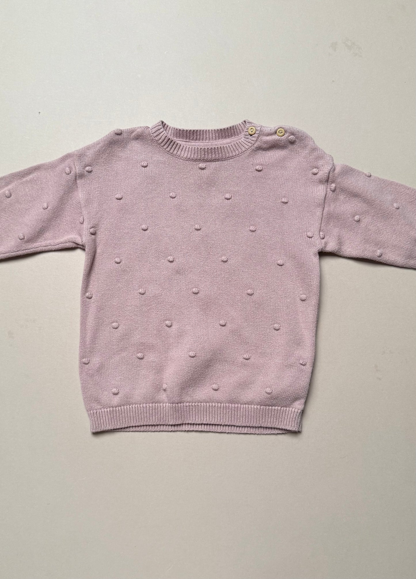 H&M Popcorn Knitted Jumper in 12-18 Months