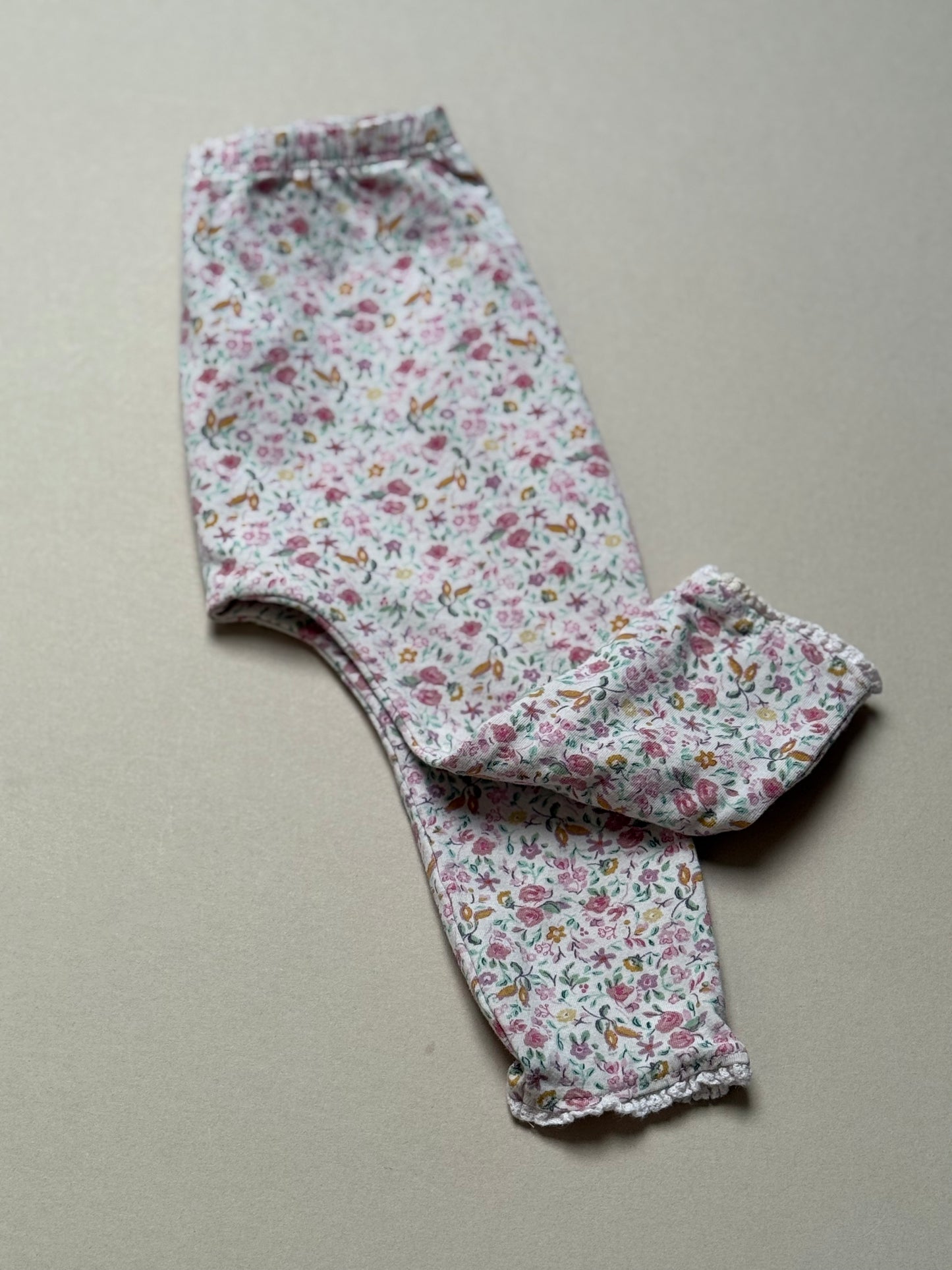Next Delicate Floral Leggings in 9-12 Months
