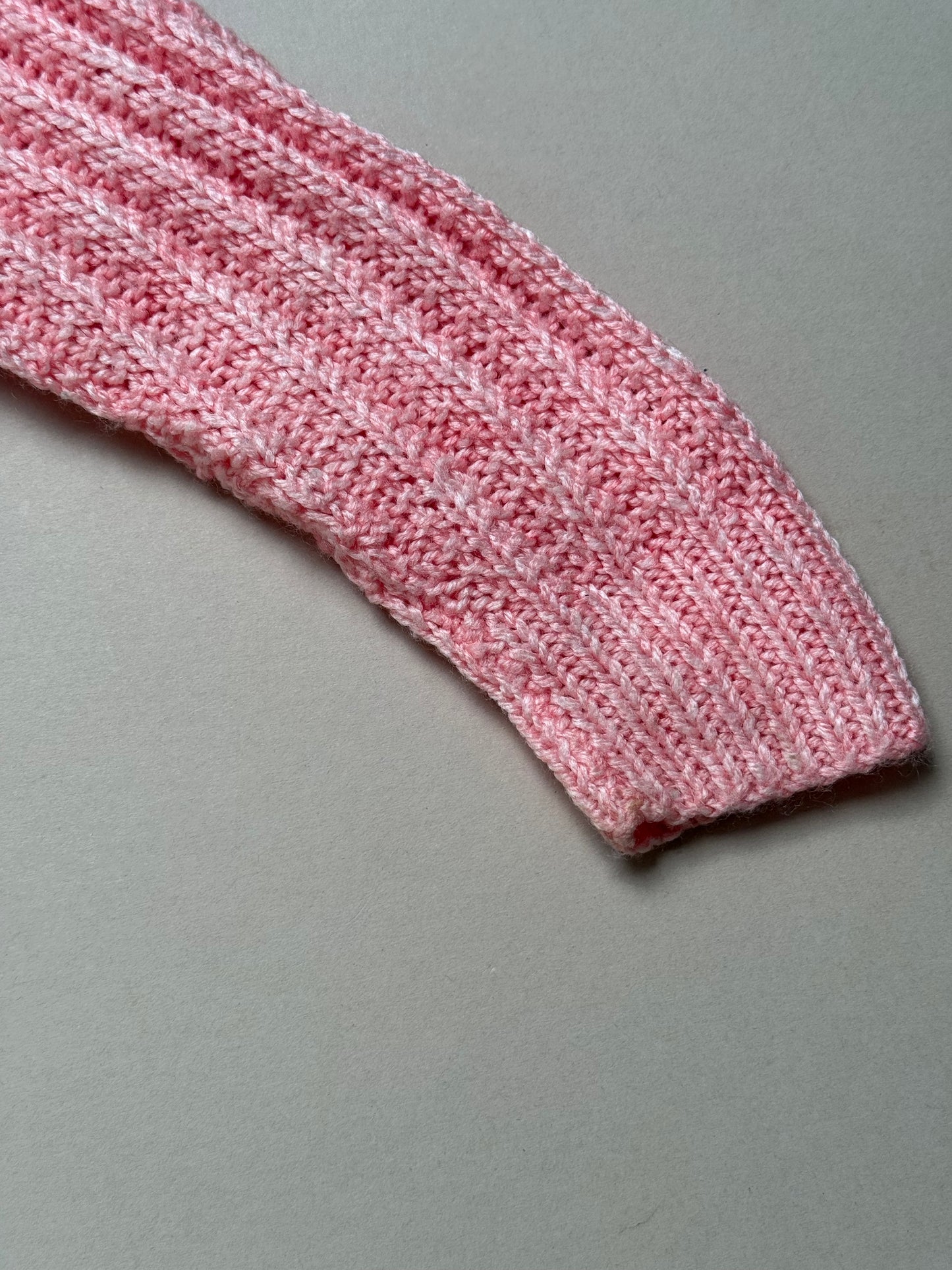 Handknitted Thin Acrylic Peach Cardigan Best Fit From 3 Years