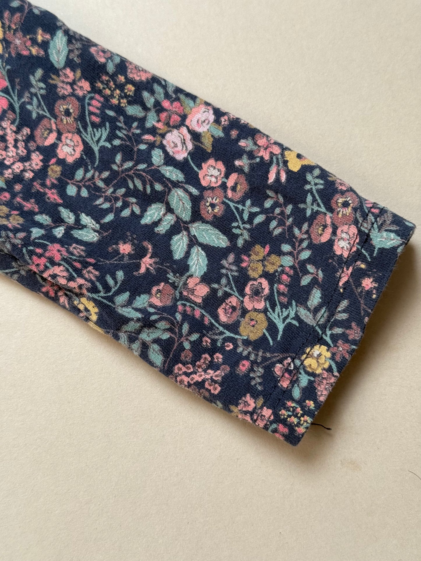 Next Dark Floral Long Sleeved Tee in 2-3 Years