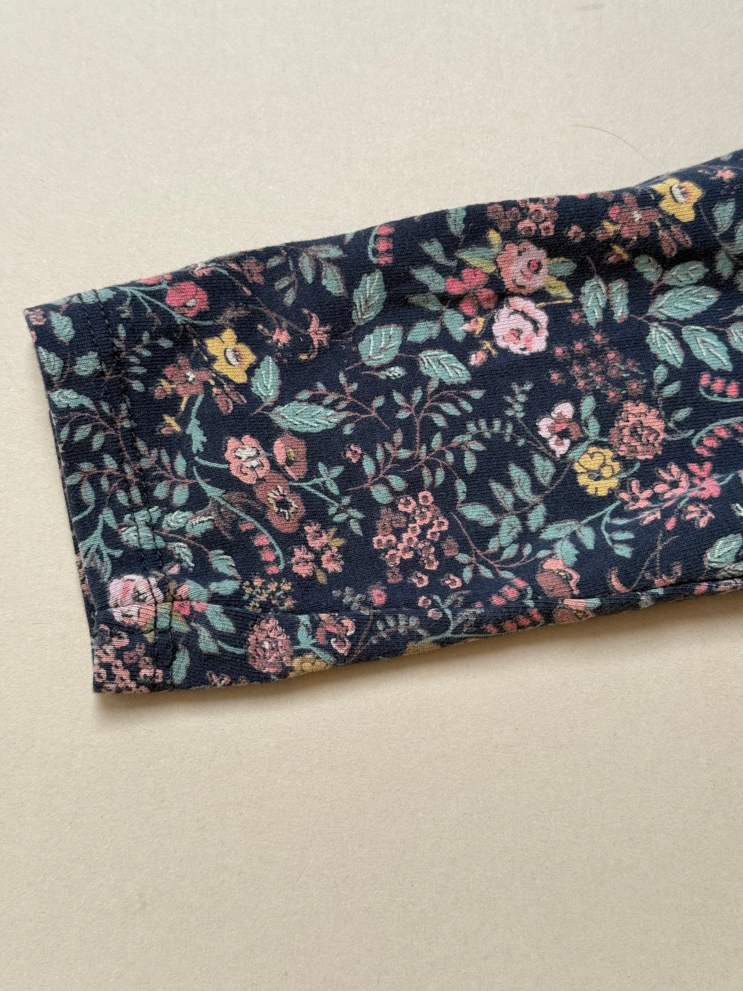 Next Dark Floral Long Sleeved Tee in 2-3 Years
