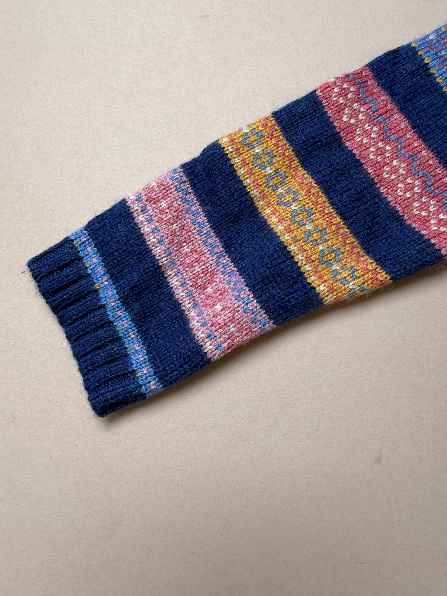 JoJo Maman Bebe Knitted Fairisle Jumper Dress in 12-18 Months