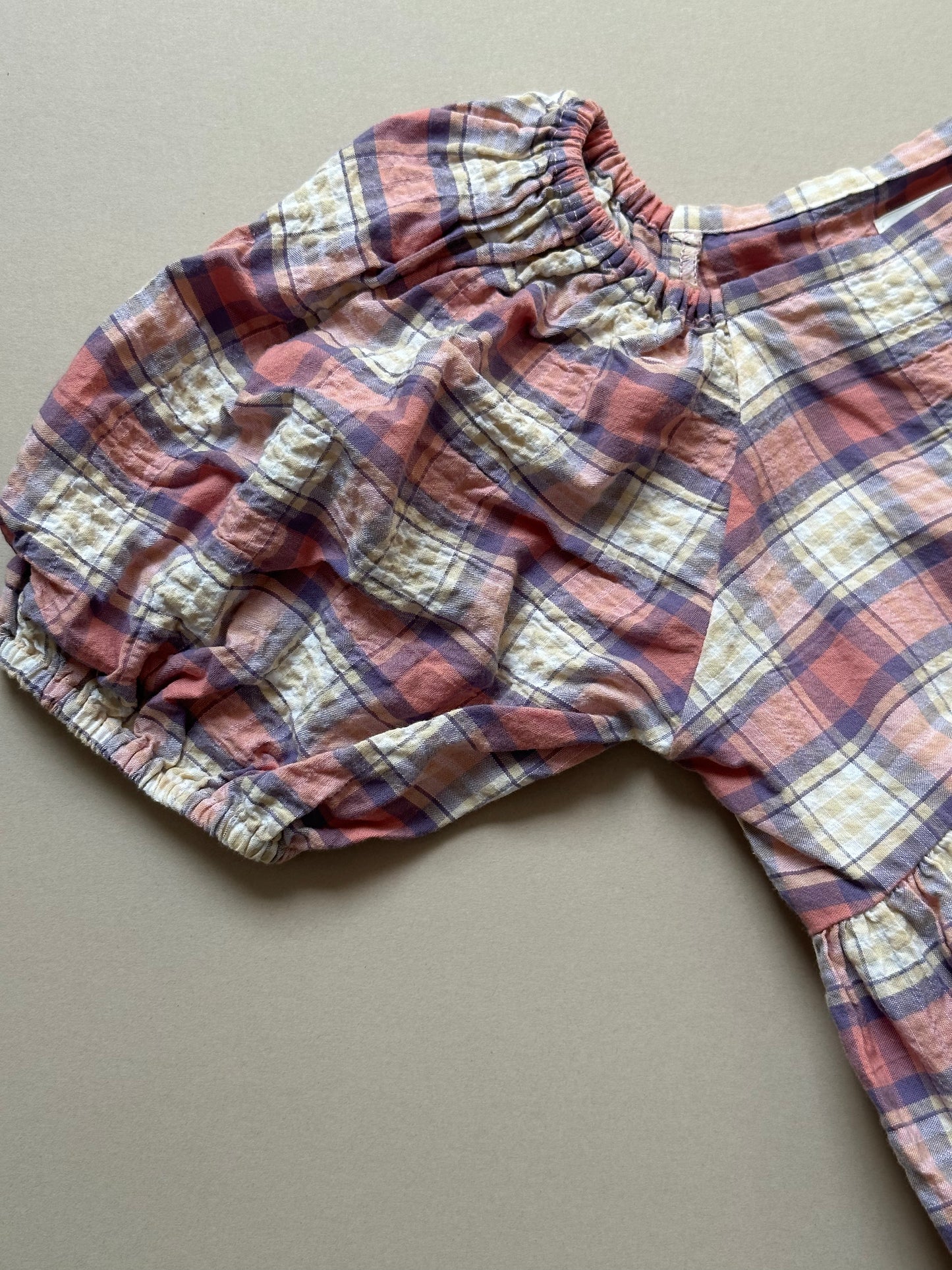 Next Checked Puff Sleeved Summer Dress in 5 Years