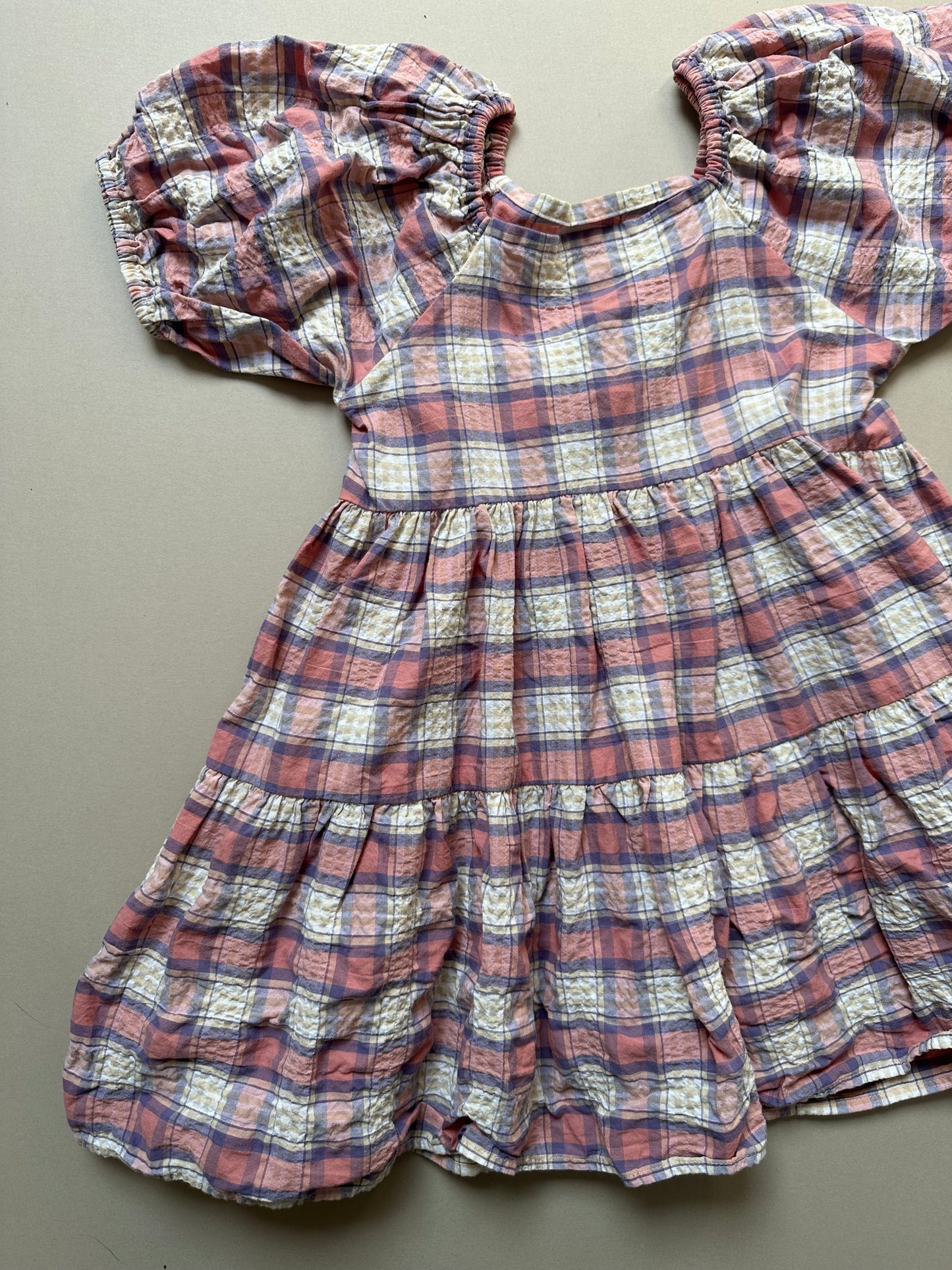Next Checked Puff Sleeved Summer Dress in 5 Years